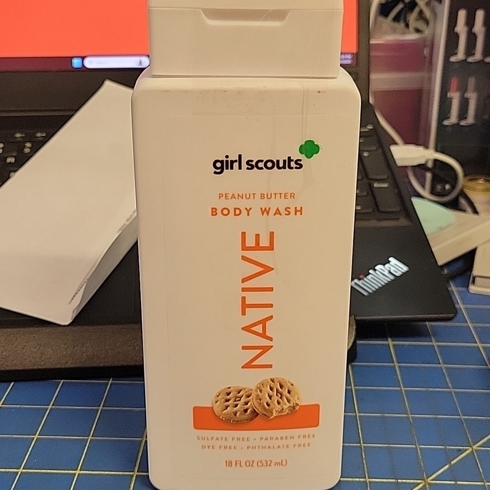 Native Body Wash Girl Scout Peanut Butter 532ml New